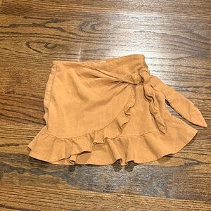 GB Girls Caramel Ruffle Skirt